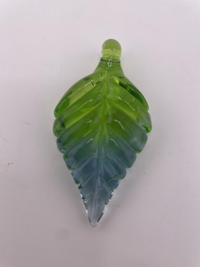 Madelyn Glass Pendant - Leaf