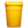 Jumbo Butt Bucket Ash Tray in bright yellow, perfect for smokers and fits in cupholders for convenience.