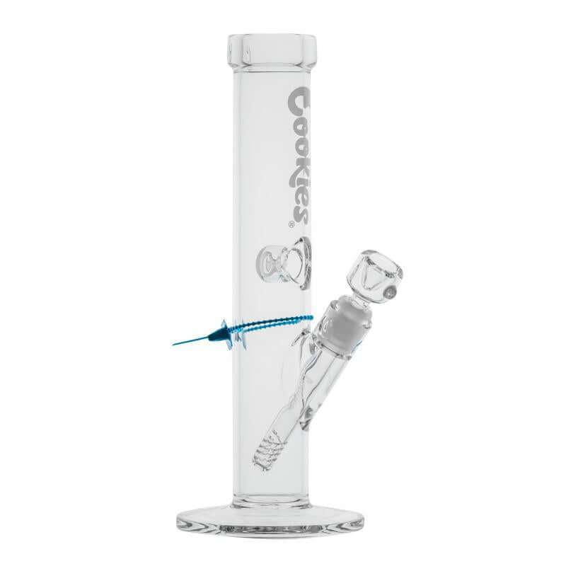 Cookies Original Straight Water Pipe made from premium borosilicate glass with a classic straight design.