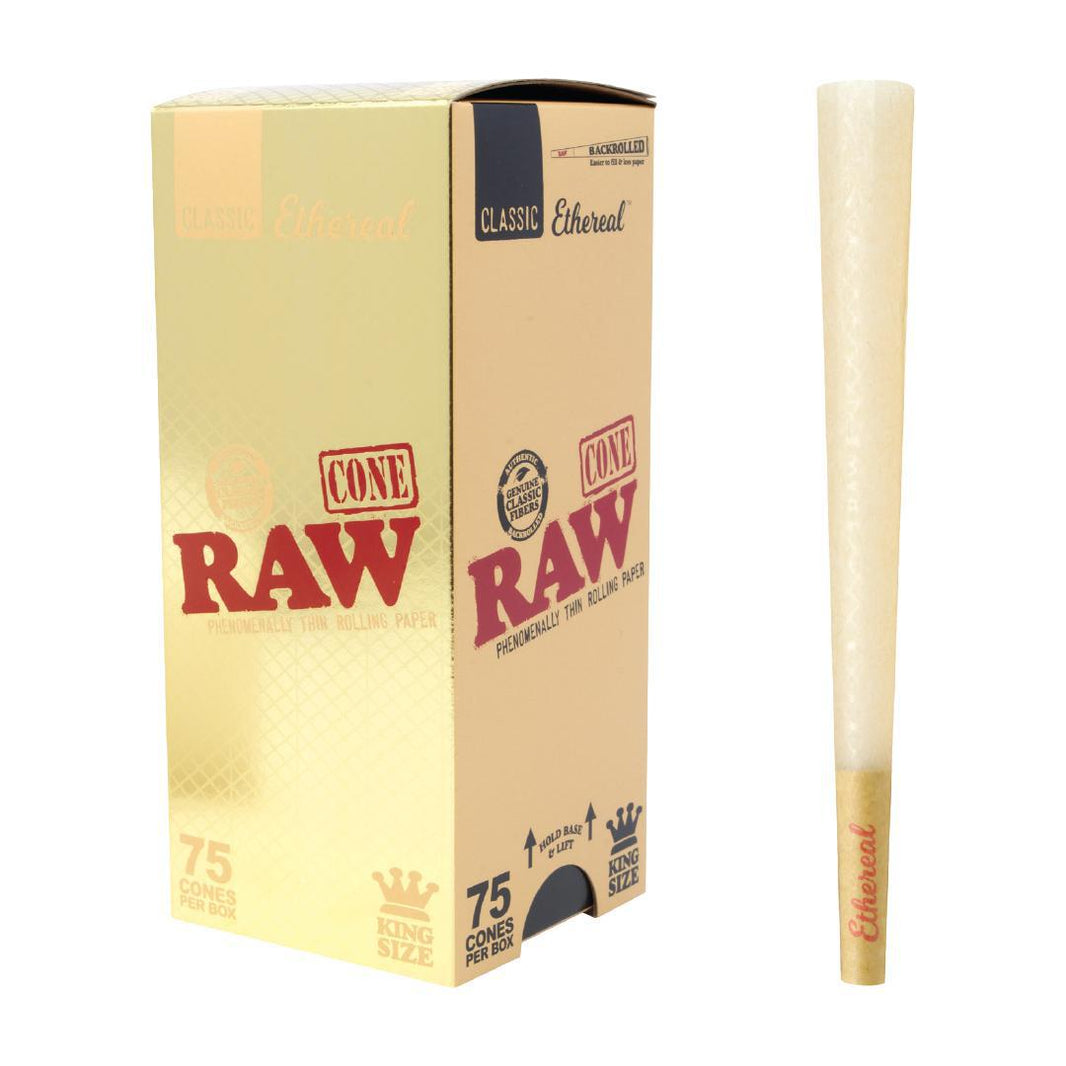 RAW Rolling Papers Ethereal Cones King Size 75ct