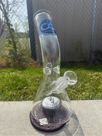 Compton Glass Kickback 12" w/ Grinder Built In 14mm 45°