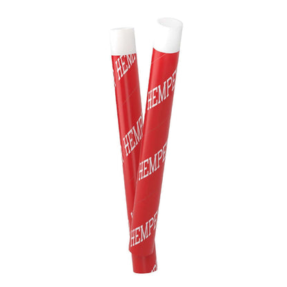 Hemper disposable one hitters in red packaging, showcasing flavor-infused smoking convenience and style.