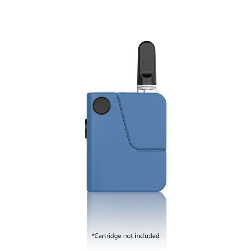 FLAKA Pico Cartridge 510 Battery in blue, compact design, button-activated, Type-C charging, cartridge sold separately.