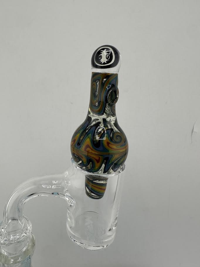 Highgrade Glass Bubble Cap - Fully Worked UV w/ Opal Encasement