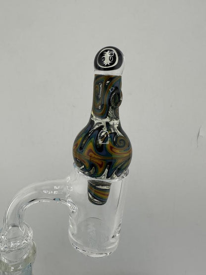 Highgrade Glass Bubble Cap - Fully Worked UV w/ Opal Encasement