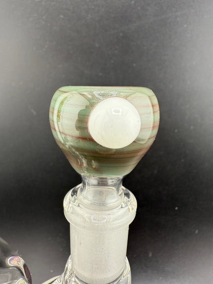 Highgrade Glass Single Color Green 14mm Bowl piece