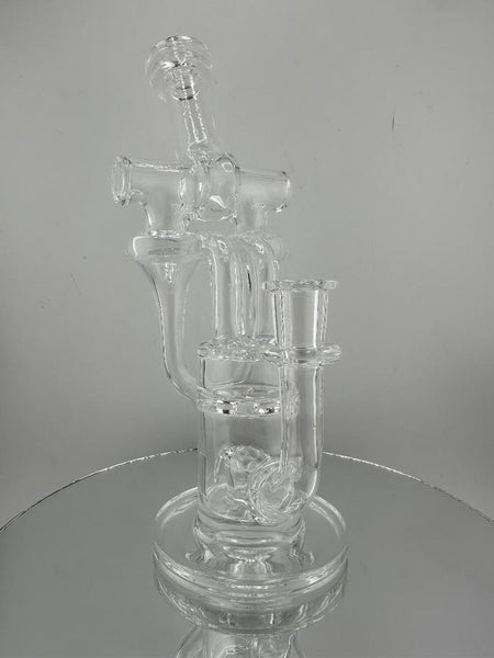 Domer Glass Double Recycler Double Stack - Clear