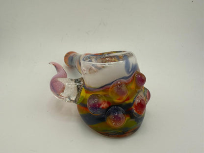 Paulson Pieces Frit Worked w/ Dichro Horn Hammer Pipe