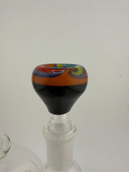 Filla John Split Color Wig Wag 14mm Bowl