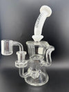 Ruckus Glass Incycler White Neck Colored Bottom 14mm 90°