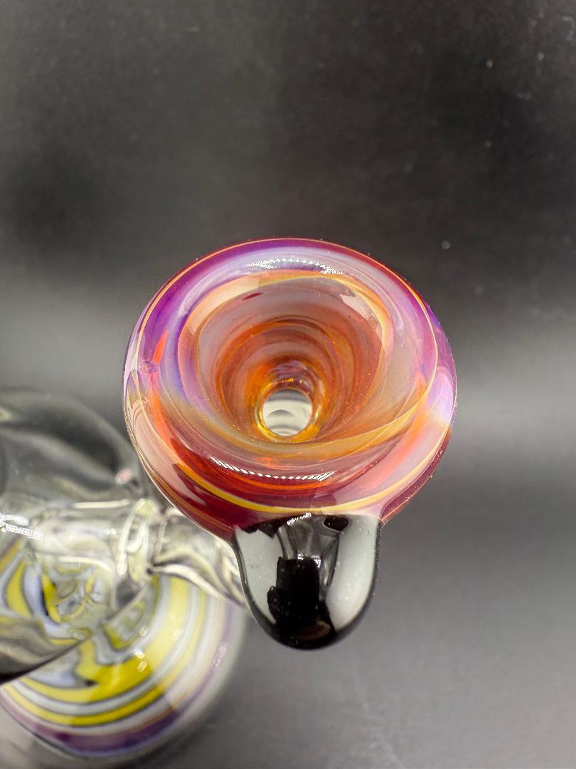 Highgrade Glass Single Color Red / Orange 14mm Bowl piece