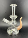 Pugsley Glass Straight Neck Jammer w/ Colored Horn & opal 10mm 45°