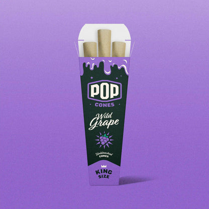 Pop Cones King Size Unbleached Cones