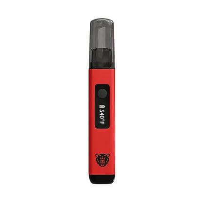 Bear Quartz Trio Hot Knife with infrared reader and LED flashlight for enhanced vaping experience.