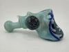 HighGrade Glass Dry Pipe - Fully Worked Hammer w/ Wig Wag Cap & Dichro Marble Attachment