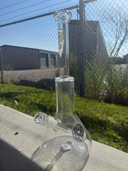 Zob Glass Wubbler Beaker Flower Piece 14mm 45°