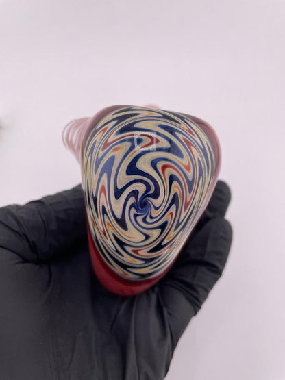 Phranq Glass Red Sherlock Pipe