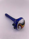 Filla John Glass Hand Pipe - Cobalt w/ Wig Wag Cap