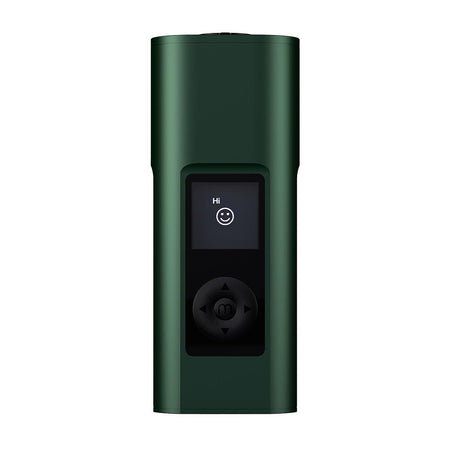 Arizer Herbal Vaporizer-Solo III (3) V2 ( Coming Soon ) in sleek green design with digital display and control buttons.