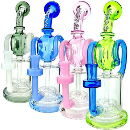 AFM Glass Andromeda 9.5" Recycler Dab Rig TX071 14mm 90°