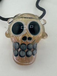 Crondo Glass Pendant - Dia de Losmuertos Skull