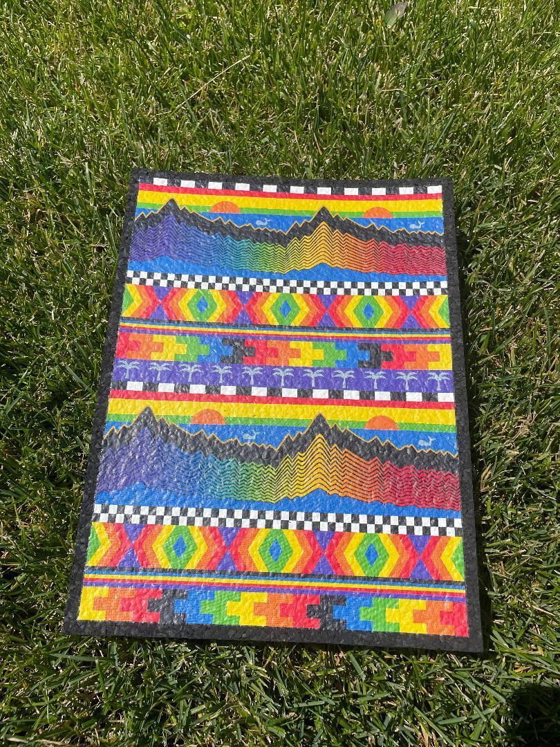 MoodMats x Pop D Glass – Rainbow Rug Protective Mat