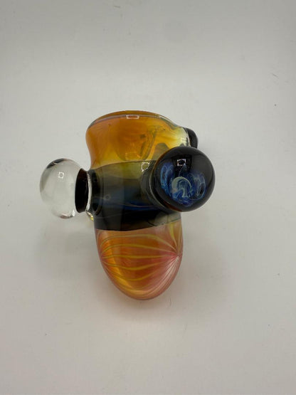 Lylo Glass Fumed  Sherlock w/ Opal Marble Attachment