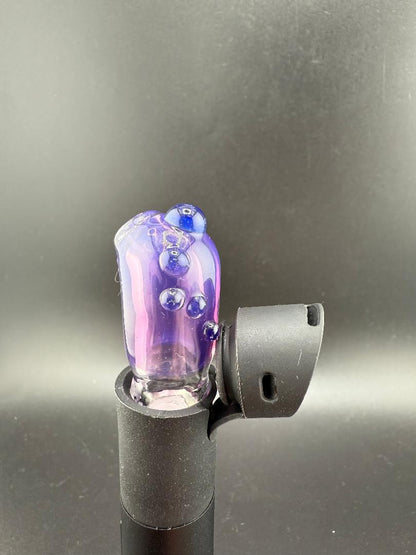 Paulson Pieces Puffco Pivot Glass Replacement Top W/ Auto Spinning Pearl Feature - Purple Side Shooter