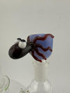 14mm octopus bowl piece by Lamp Dancer, featuring a vibrant glass design with detailed tentacles.