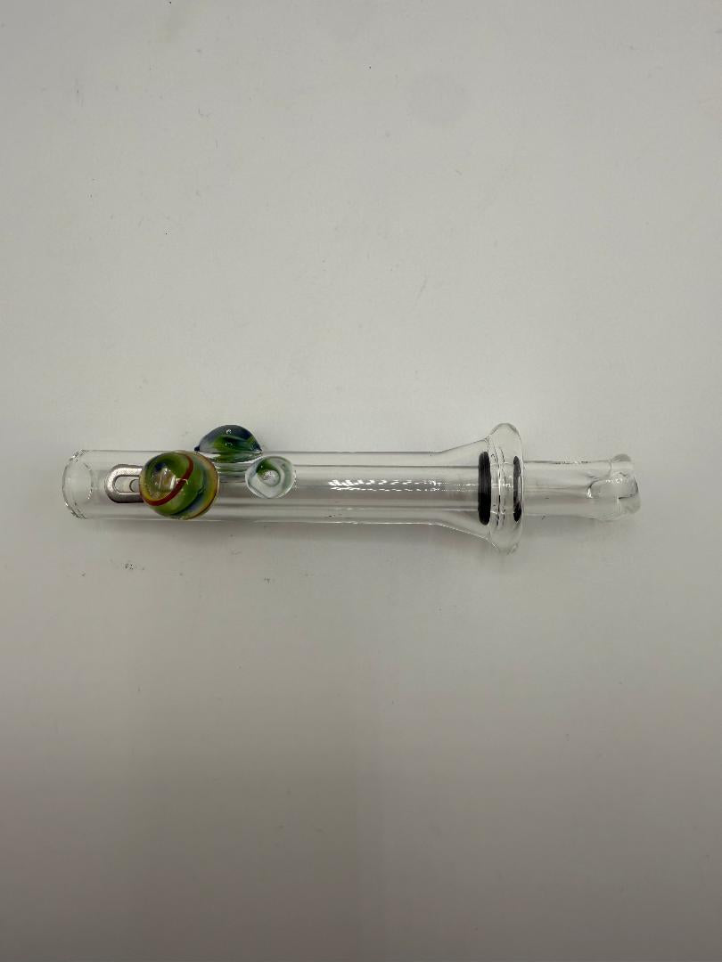 Home blown glass color accented slider - Blunt, featuring vibrant color accents and precision craftsmanship.