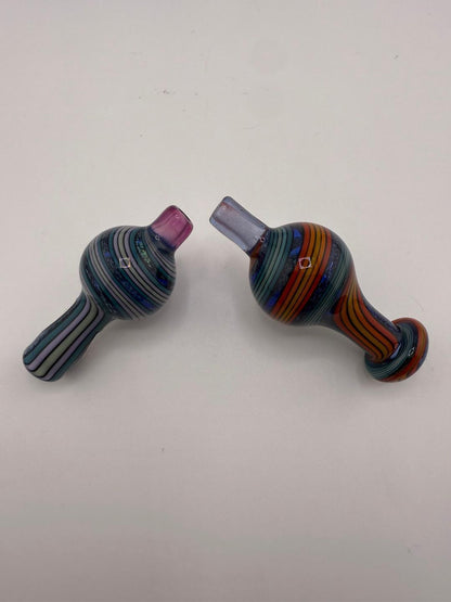 Highgrade Glass Line Work Dichro Bubble Cap