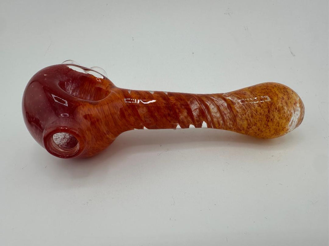 Crondo Glass Dry Pipe - Colored Frit Spiral