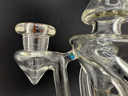 Mank Glass UV Bluev Recycler 10mm 90° w/ Spinner cap and Slurper Set