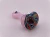HighGrade Glass Hand Pipe - Pink w/ Reversal Wig Wag Cap