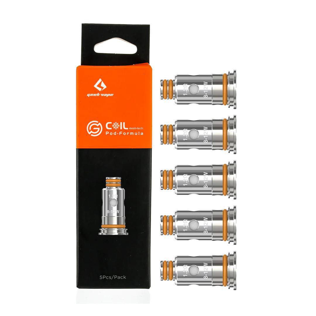 GeekVape G Series Coils pack, featuring five high-performance pods for superior flavor and airflow.