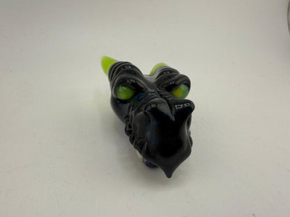 Kazy Glass Green / Purple Dragon 10mm 45° w/ Matching Pendant
