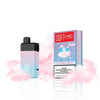 SWFT Mod 5k Disposable Vape in Cotton Candy flavor with pink clouds of vapor around it.