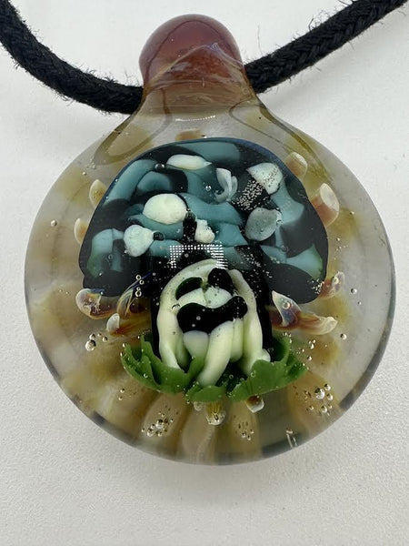 Crondo Glass Pendant - Implosion Mushroom