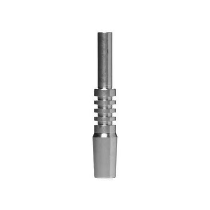 Stainless steel nectar collector tip for premium dabbing experience and enhanced flavor.