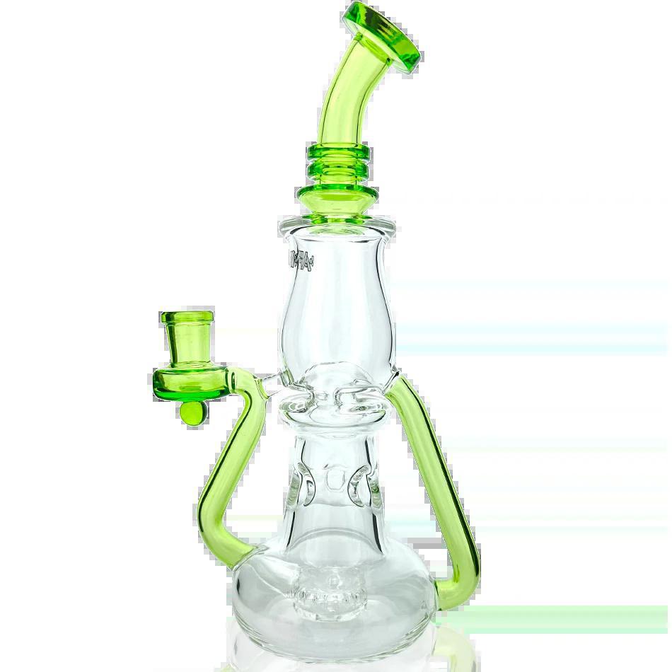 AFM Glass 9.5" Nebula Glass Recycler Dab Rig TX076 14mm 90°