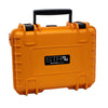 STR8 Highbrid  Hard Case - Rolling Kit With Storage / Hard Case in orange hard-shell design, ideal for smokers.