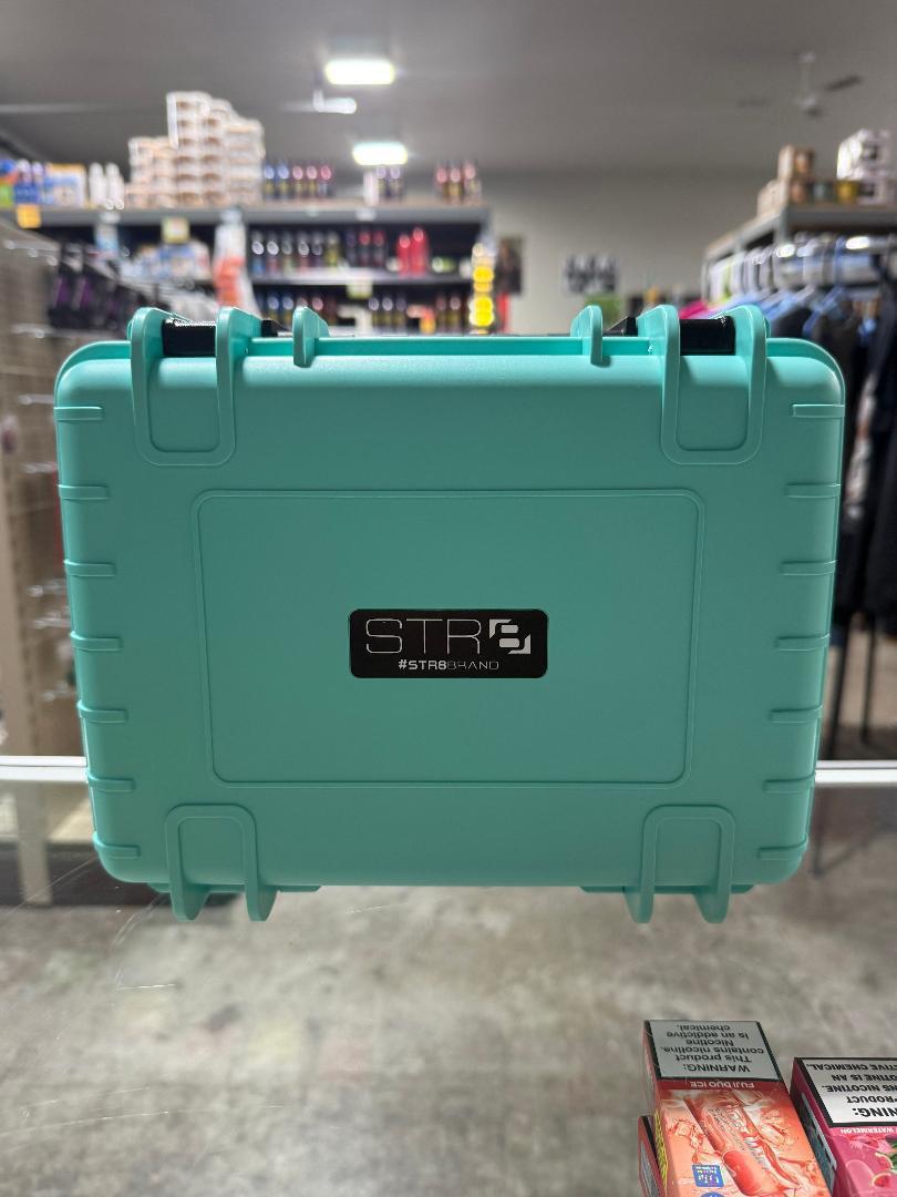 STR8 Highbrid  Hard Case - Rolling Kit With Storage / Hard Case displayed against a retail backdrop.
