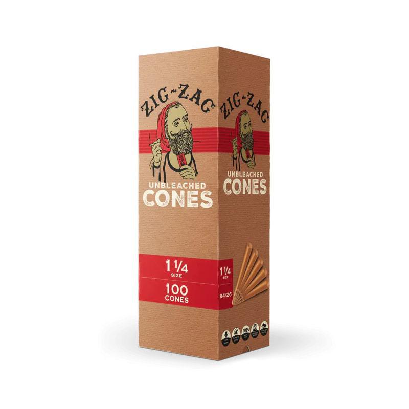 Zig Zag Mini Bulk Unbleached Cones 100pk