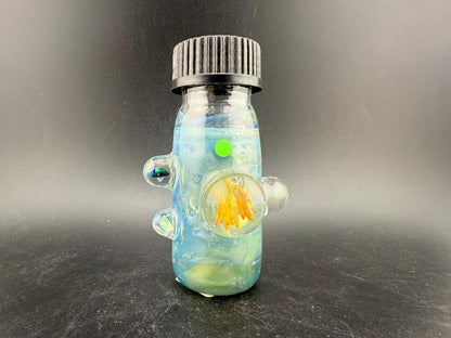 Highgrade Glass Medium Nug Jar - Fumed w/ Marble Attachments