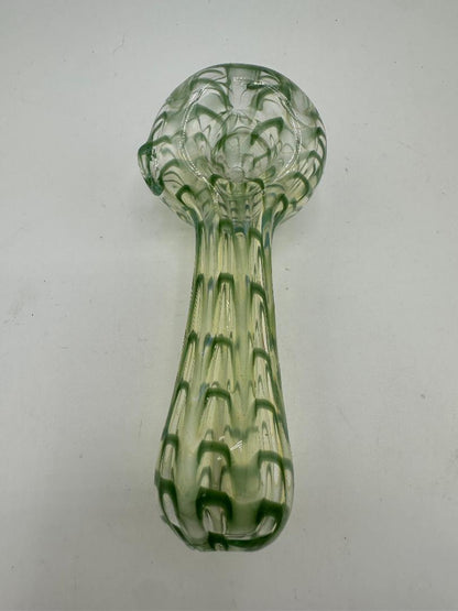 Crondo Glass Hand Pipe - Fumed Wrap & Rake