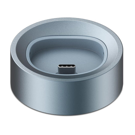 Pax Flow Accessories - Charging Dock ( Coming soon ) in sleek silver design with USB-C connection.