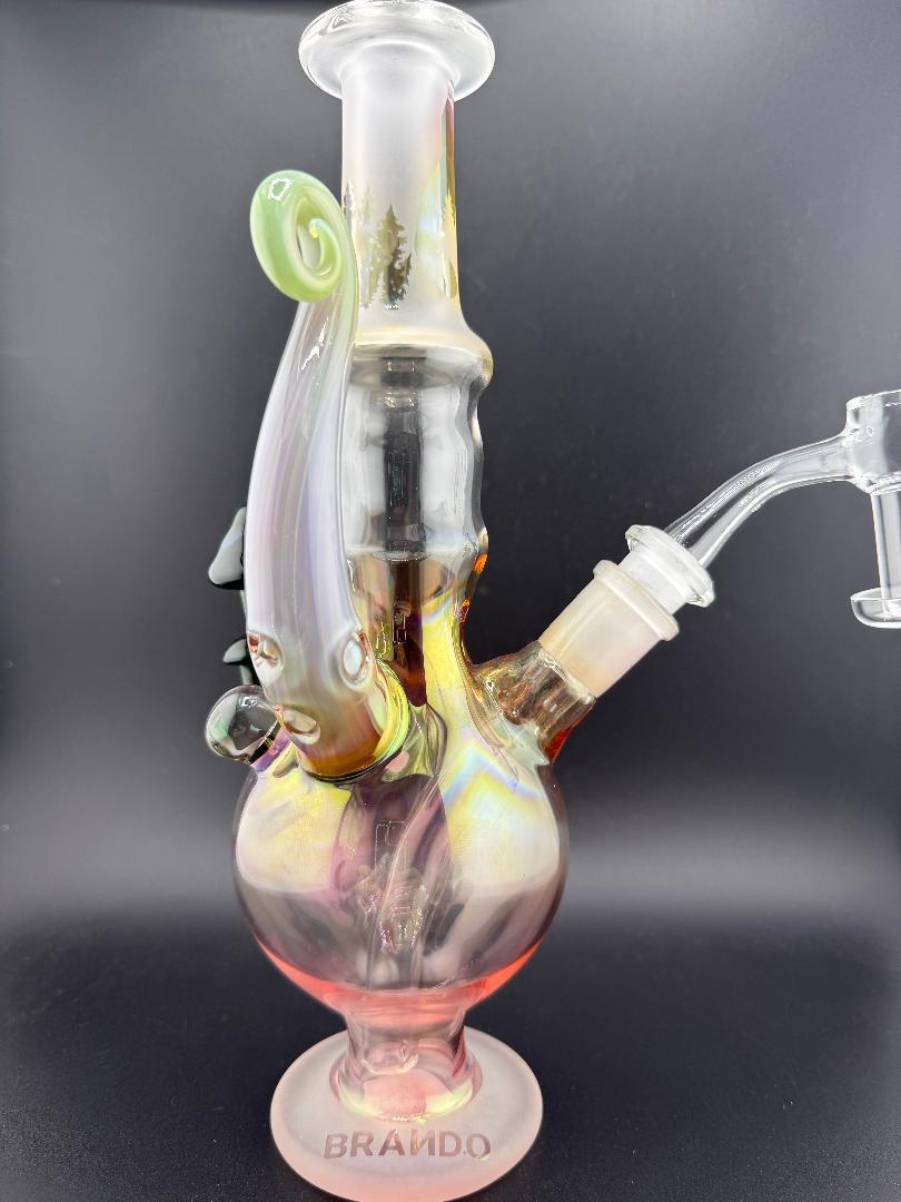 Brando Glass Sandblasted Mushroom Tree Rig 14mm 45°