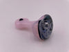 HighGrade Glass Hand Pipe - Pink w/ Reversal Wig Wag Cap