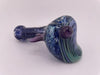 Highgrade Glass Dry Pipe -Multi Colored Frit w/ Reversal Wig Wag Cap