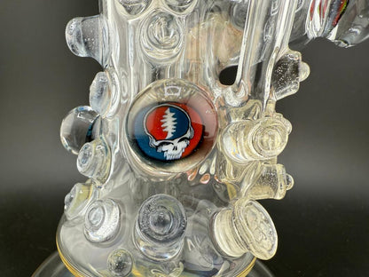 Brando Glass UV Mushroom Grateful Dead Bubbler 10mm 90°